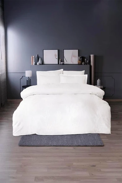 Altınbaşak Jakarlı Saten Çift Kişilik Nevresim Takımı Minna Coin - Resim 2