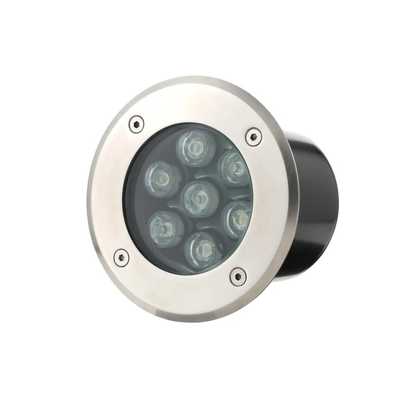 Sıva altı Led Armatür dekoratif ışık show gösteri yol aydınlatma açık alan enerji tasarruflu Yuvarlak Zemin Doğal Beyaz 4000K A-1403 9W 220V