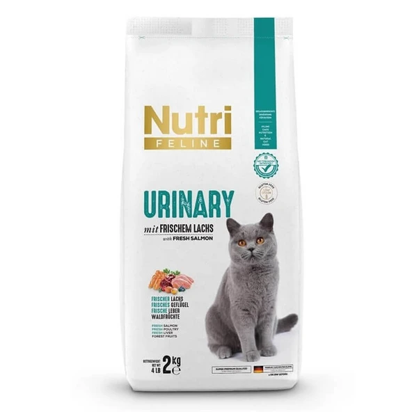 Nutri Feline Urinary Böbrek Sağlığı Destekleyici Somonlu Düşük Tahıllı Yetişkin Kedi Maması 2 Kg