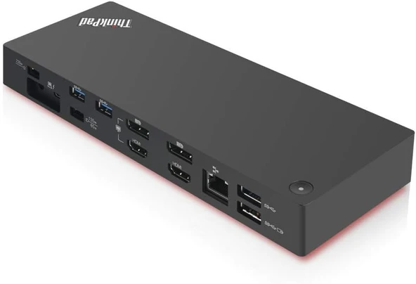 Lenovo ThinkPad USB-C Thunderbolt 3 Dock Gen2, 135W, 16 bağlantı noktası, siyah (40AN0135EU) - 5