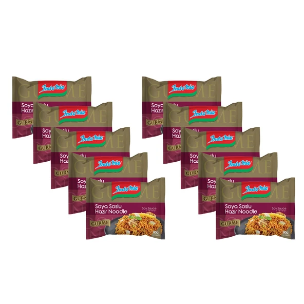 Indomie Noodle Gurme Soya Soslu 80 gr x 10 Adet ürün görseli
