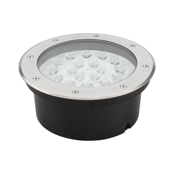 Sıva altı Led Armatür dekoratif ışık show gösteri yol aydınlatma açık alan enerji tasarruflu Yuvarlak zemin Doğal Beyaz 4000K A-1404 18W 220V