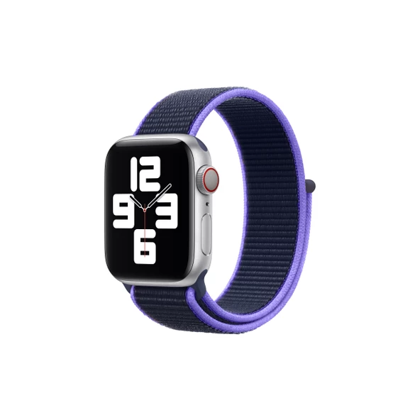 FitCase Apple Watch 42 44 45 49 mm Uyumlu Spor Loop Dokuma Kordon - 7