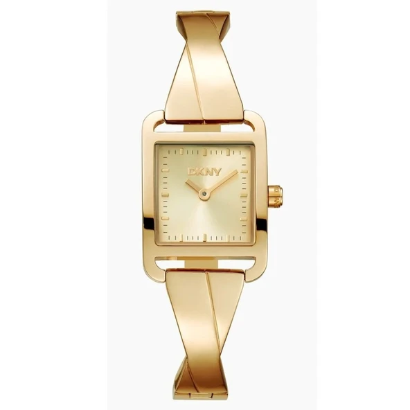 DKNY DK1L005M0145 ALTIN KAPLAMA DİKDÖRTGEN KADIN KOL SAATİ