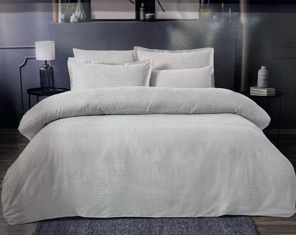 Altınbaşak Jakarlı Saten Çift Kişilik Nevresim Takımı Adelya Puce - 2