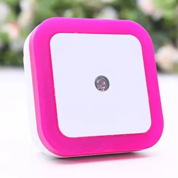 Cata Ct-9500 Priz Sistemli Fotoselli Ledli Sensörlü Gece Lambası Pembe Renk