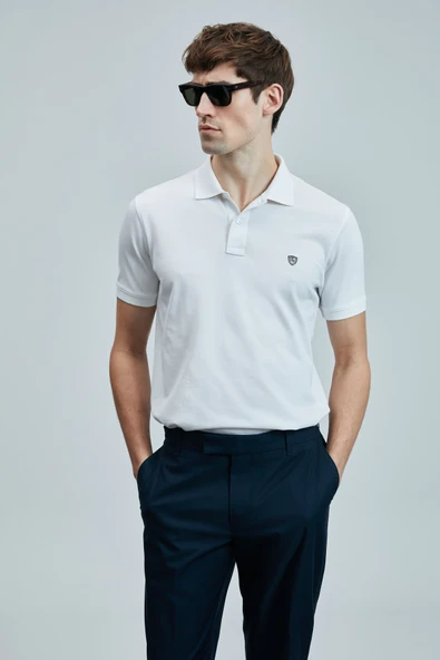 Lufian 111040206 Laon Smart Polo Yaka Tişort Erkek T-Shirt