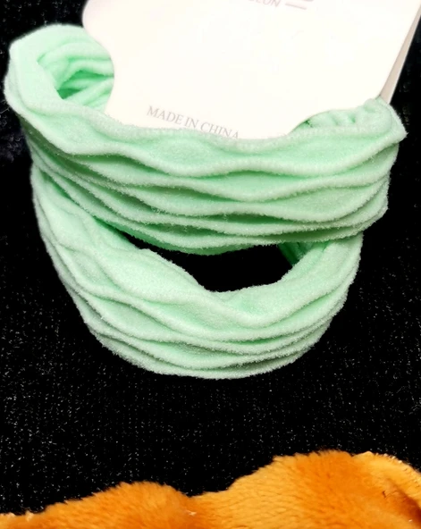 Monalisa Home Yeşil Lüks Figürlü İkili  Lastik Toka ürün görseli