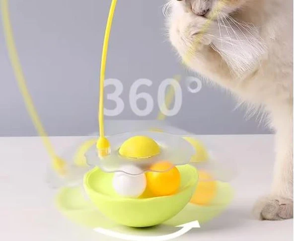 Catnipli Denge Toplu Kedi Oyuncağı , Tüylü, Çanlı, Hacıyatmaz Tasarım - 7