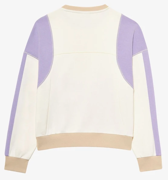 Skechers W Diagonal Lw Fleece Crew Neck Sweatshirt S2510045-102 Kadın Sweatshirt - Resim 2