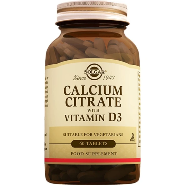 Calcium Citrate Vitamin D3 60 Tablet (Kalsiyum Sitrat)