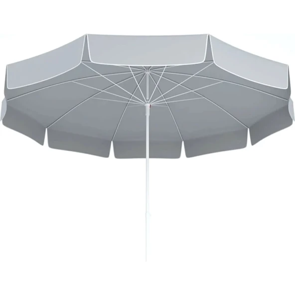 PLAJ ŞEMSİYESİ 200CM ÇAP, 10 TELLİ + ŞEMSİYE SABİTLEME KAZIĞI (55 CM) - 4