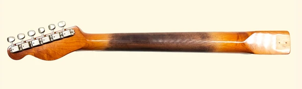 MJT VTS Eskitilmiş Vintage Amber Renk Gitar Sapı - 3