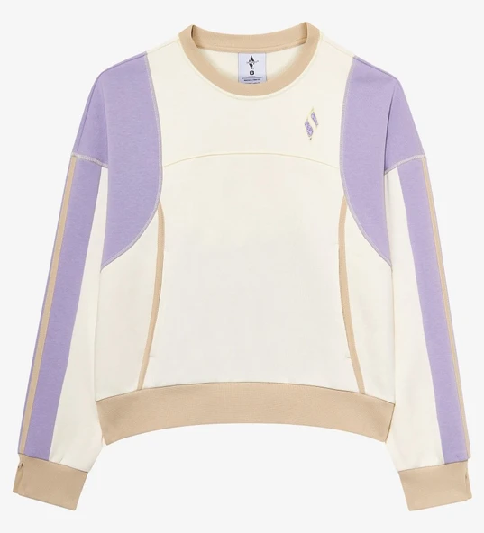 Skechers W Diagonal Lw Fleece Crew Neck Sweatshirt S2510045-102 Kadın Sweatshirt