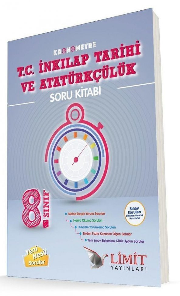 8.Sınıf İnkılap Tarihi ve Atatürkçülük Soru Kitabı Limit Yayınları