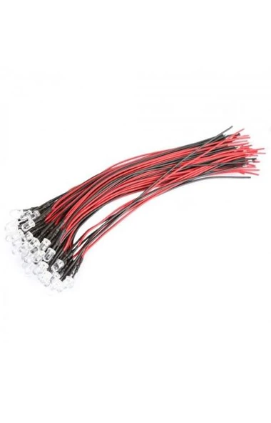 Rc Oyuncak 5 mm Sarı Led Işık 3-12V 20 Adet