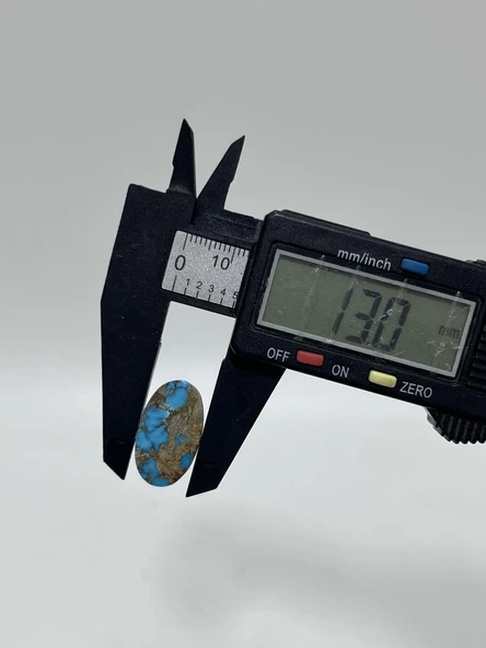 Okyanus Temalı Doğal Kabaşon Firuze Taşı 10,4 Karat - Turkuaz Taşı 2,06 Gram - 3