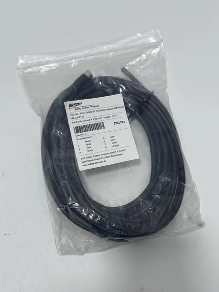 SSP M8-C8101-G 8 Pin Endüstriyel Bağlantı Kablosu 10 Metre - 4