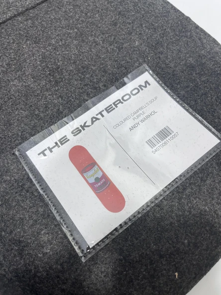 The Skateroom Pop Art Andy Warhol Campbells Soup Purple Kaykay Tablo - Resim 5