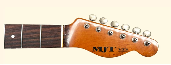 MJT VTS Eskitilmiş Vintage Amber Renk Gitar Sapı - 2