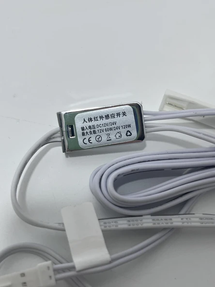 Mobilya Kabin Dolap Işık İnsan Vücudu Kızılötesi Sensör 12-24V 5A - 4