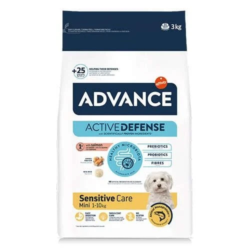 Advance Somonlu ve Pirinçli Hassas Küçük Irk Yetişkin Köpek Maması 3 kg