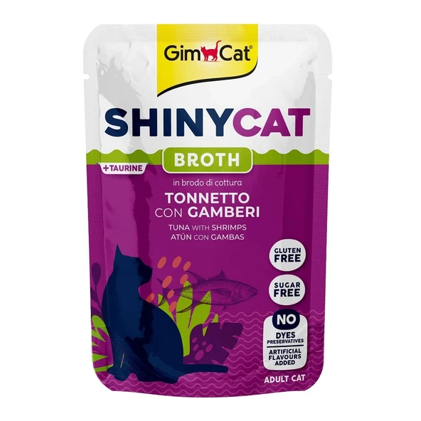 Gimcat Shinycat Tuna with Shrimps Karidesli Pouch Mama 70 gr ürün görseli