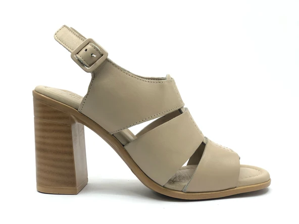 Venüs Merga Hakiki Deri Comfort Ortopedik Kadın Sandalet - Resim 4