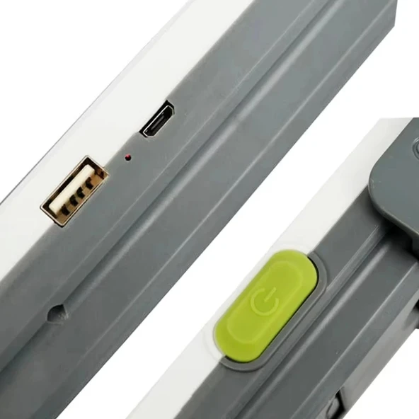 Şarjlı Işıldak 45w 45 Smd +1 Cob Power Ledli Solar Şarjlı Micro Şarj Girişli - Resim 7