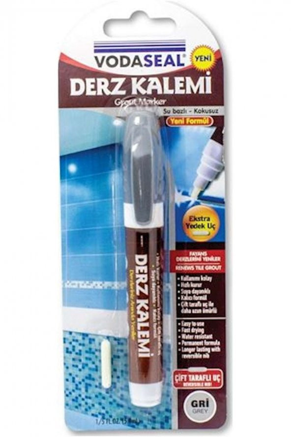 Tekli Derz Kalemi Gri