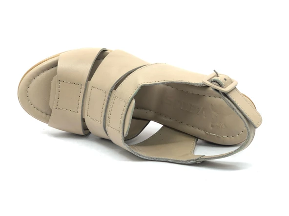 Venüs Merga Hakiki Deri Comfort Ortopedik Kadın Sandalet - Resim 7