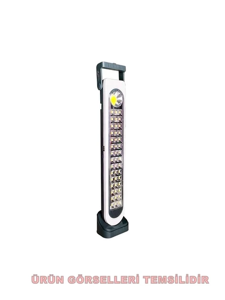 Şarjlı Işıldak 45w 45 Smd +1 Cob Power Ledli Solar Şarjlı Micro Şarj Girişli - Resim 2