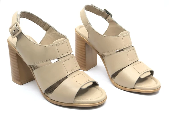 Venüs Merga Hakiki Deri Comfort Ortopedik Kadın Sandalet - Resim 3