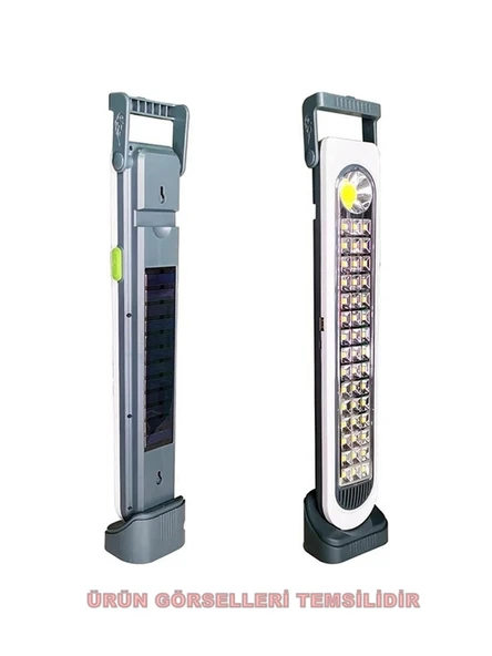 Şarjlı Işıldak 45w 45 Smd +1 Cob Power Ledli Solar Şarjlı Micro Şarj Girişli - Resim 5