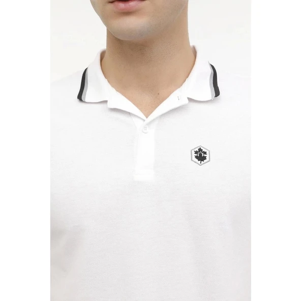 Lumberjack A10153338608010 4M M-Bsc Polo 12Bs45 4Fx Beyaz Erkek Polo T-Shırt - 4
