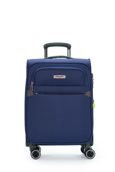 Pierre Cardin Ultra Light Hafif Lüx Kumaş Kabin Boy  Valiz Lacivert 04PC6000