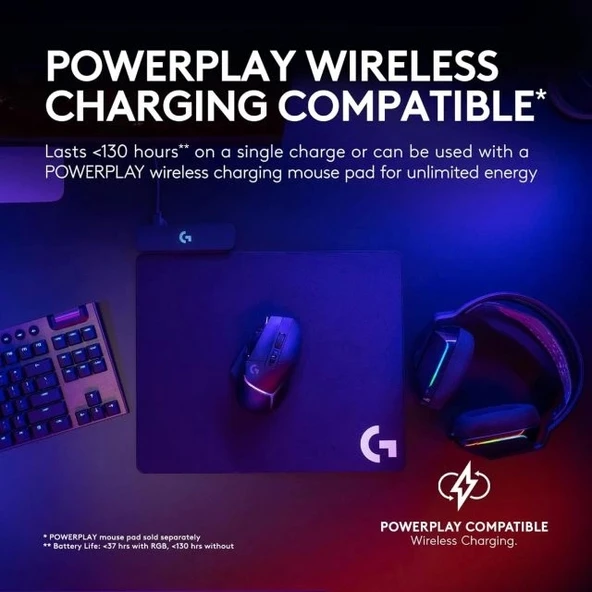 Logitech G502 X PLUS Kablosuz RGB Oyun Mouse - 6
