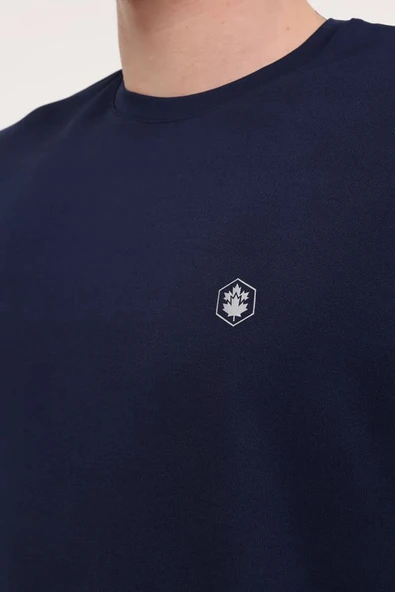 Lumberjack MB CT100 PES C T-SH 5FX Lacivert Erkek Kısa Kol T-Shirt 101939388 - Resim 4