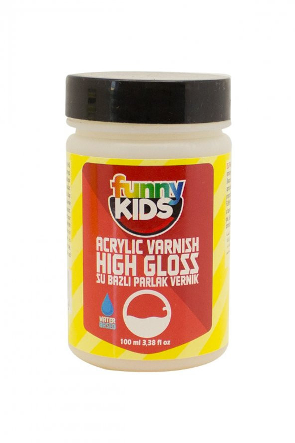 FUNNY KIDS HIDS GLOSS SU BAZLI PARLAK VERNİK 100 CC