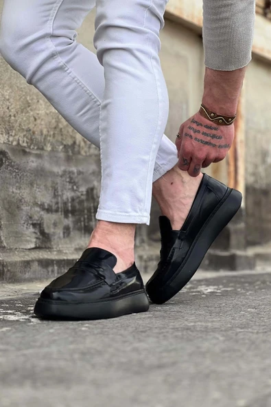 Terzi Bey Tb161 Kömür Rugan Erkek Casual Ayakkabı - Resim 3