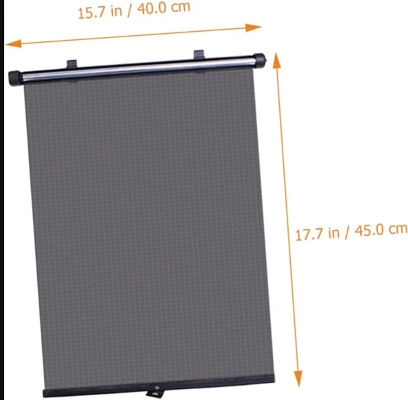 Makaralı Otomatik Yan Cam Perde 2'Li 36x54cm Güneşlik- Araç Cam Güneşliği - 3