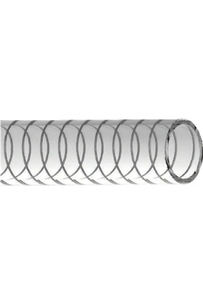 Telli Şeffaf spiral Hortum Tip 1 (İç çap 40 mm) (10 Metre)