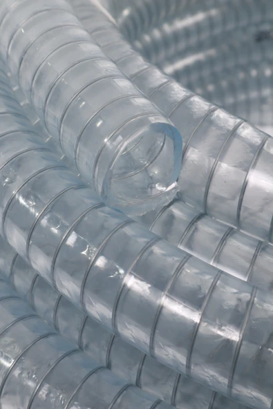 Telli Şeffaf Hortum İç çap 12,5 mm (1/2 inç) 50 Metre – Gıdaya Uygun, Dayanıklı, Esnek - 3