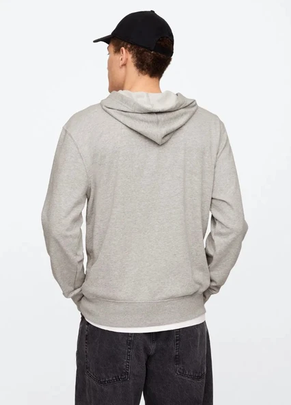Gap V-Frch Ft Herıtage Logo Po Fz - 868454009 Erkek Kapüşonlu Sweatshirt - Resim 4