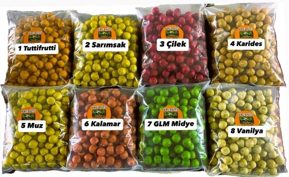 KRC Baits Sazan Alan Yemlemelik Boili 1 Kg 20 mm