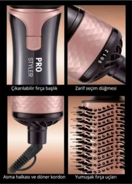 Aprilla Hava Üflemeli Saç Şekillendirici AHS2036 - 3