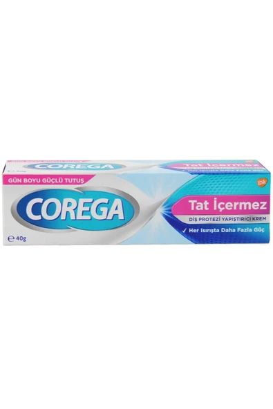 Corega Süper Diş Protezi Yapıştırıcı Tat İçermez Krem 40 Gr
