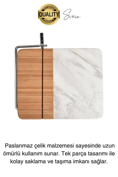 Paslanmaz Hızlı Peynir Kesme Aleti Kolay İnce Kaşar Tereyağı Dilimleyici Pratik Aparat Mutfak Rende - 2