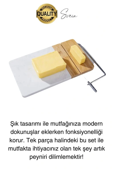 Paslanmaz Hızlı Peynir Kesme Aleti Kolay İnce Kaşar Tereyağı Dilimleyici Pratik Aparat Mutfak Rende - 5