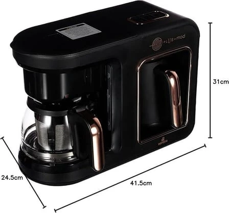 Karaca Hatır Plus Mod 5 in 1 Essential Kahve Makinesi Black Copper - 3